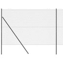 Kædetrådsgitter Grundfiks 10 x 1,5 m PVC-belagt stål Grå Mesh