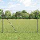 Kædetrådsgitter Grundfiks 10 x 1,6 m PVC-belagt stål Grå Mesh