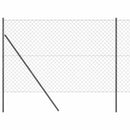 Kædetrådsgitter Grundfiks 10 x 1,5 m PVC-belagt stål Grå Mesh