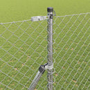 Kædetrådsgitter Grundfiks 10 x 1,5 m Galvaniseret stål Sølv