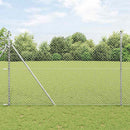 Kædetrådsgitter Grundfiks 10 x 1,5 m Galvaniseret stål Sølv