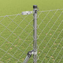 Kædetrådsgitter Grundfiks 10 x 1,6 m Galvaniseret stål Sølv