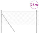 Kædetrådsgitter Grundfiks 25 x 0,8 m Galvaniseret stål Sølv