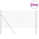 Kædetrådsgitter Grundfiks 25 x 1,2 m Galvaniseret stål Sølv