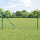 Kædehegn med pigge 10 x 1 m PVC-belagt stål Grøn Mesh