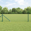 Kædehegn med pigge 25 x 0,4 m PVC-belagt stål Grøn Mesh