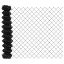 Kædehegn med pigge 10 x 1,2 m PVC-belagt stål Grå Mesh
