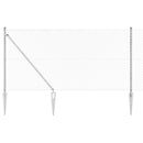 Kædehegn med pigge 10 x 1 m Galvaniseret stål Sølv Mesh