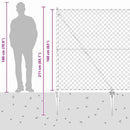Udendørs kædehegn med pigge 10 x 1,6 m Galvaniseret stål Sølv
