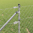 Kædehegn med pigge 25 x 0,8 m Galvaniseret stål Sølv Mesh