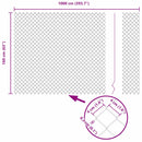 Kædehegn med betonbund 10 x 1,6 m PVC-belagt stål Grøn Mesh