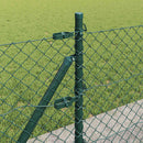 Kædehegn med betonbund 25 x 0,4 m PVC-belagt stål Grøn Mesh