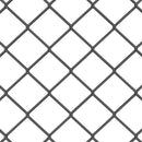 Kædehegn med betonbund 25 x 1 m PVC-belagt stål Grå Mesh