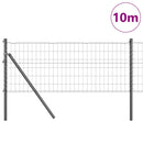 Eurohegn Ground Fix 10 x 0,8 m PVC-belagt stål Grå Mesh