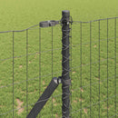 Eurohegn Ground Fix 10 x 1,4 m PVC-belagt stål Grå Mesh