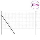 Eurohegn Ground Fix 10 x 1 m PVC-belagt stål Grå Mesh