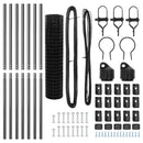 Eurohegn Ground Fix 10 x 1,2 m PVC-belagt stål Grå Mesh