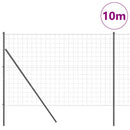 Eurohegn Ground Fix 10 x 1,6 m PVC-belagt stål Grå Mesh