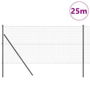 Eurohegn Ground Fix 25 x 1,2 m PVC-belagt stål Grå Mesh