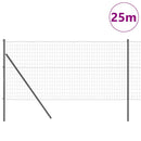 Eurohegn Ground Fix 25 x 1 m PVC-belagt stål Grå Mesh