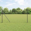 Eurohegn Ground Fix 25 x 1 m PVC-belagt stål Grå Mesh