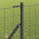Eurohegn Ground Fix 25 x 1 m PVC-belagt stål Grå Mesh