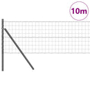 Eurohegn Ground Fix 10 x 0,4 m PVC-belagt stål Grå Mesh