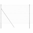 Udendørs Euro Zaun Ground Fix 10 x 1,6 m Galvaniseret stål Sølv