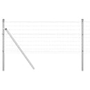 Udendørs Euro Zaun Ground Fix 10 x 0,6 m Galvaniseret stål Sølv