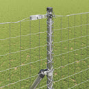 Udendørs Euro Zaun Ground Fix 10 x 1,5 m Galvaniseret stål Sølv