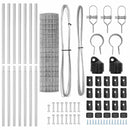 Udendørs Euro Zaun Ground Fix 10 x 1 m Galvaniseret stål Sølv