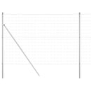 Udendørs Euro Zaun Ground Fix 10 x 1,5 m Galvaniseret stål Sølv
