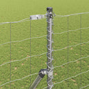 Udendørs Euro Zaun Ground Fix 10 x 1,6 m Galvaniseret stål Sølv