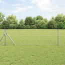 Udendørs Euro Zaun Ground Fix 25 x 0,8 m Galvaniseret stål Sølv