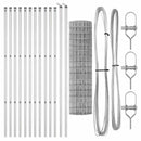 Eurohegn Ground Fix 25 x 1,2 m Galvaniseret stål Sølv Mesh