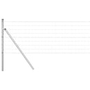 Udendørs Euro Zaun Ground Fix 10 x 0,6 m Galvaniseret stål Sølv