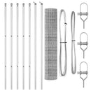 Eurohegn Ground Fix 10 x 1,5 m Galvaniseret stål Sølv Mesh