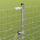 Udendørs Euro Zaun Ground Fix 10 x 1,6 m Galvaniseret stål Sølv
