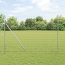 Udendørs Euro Zaun Ground Fix 10 x 1,6 m Galvaniseret stål Sølv