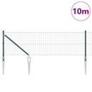 Euro Hegn med Spidser 10 x 0,8 m PVC-belagt stål Grøn Mesh