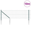 Euro Hegn med Spidser 10 x 0,6 m PVC-belagt stål Grøn Mesh