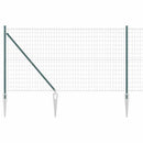 Euro Hegn med Spidser 10 x 1,4 m PVC-belagt stål Grøn Mesh