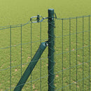 Euro Hegn med Spidser 10 x 1,6 m PVC-belagt stål Grøn Mesh