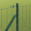 Euro Hegn med Spidser 10 x 1,5 m PVC-belagt stål Grøn Mesh