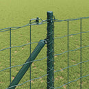 Euro Hegn med Spidser 10 x 1 m PVC-belagt stål Grøn Mesh
