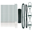 Euro Hegn med Spidser 25 x 1 m PVC-belagt stål Grøn Mesh