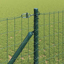 Euro Hegn med Spidser 25 x 1 m PVC-belagt stål Grøn Mesh