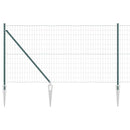 Euro Hegn med Spidser 25 x 1 m PVC-belagt stål Grøn Mesh