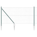 Euro Hegn med Spidser 25 x 1 m PVC-belagt stål Grøn Mesh