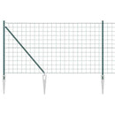 Euro Hegn med Spidser 25 x 1 m PVC-belagt stål Grøn Mesh